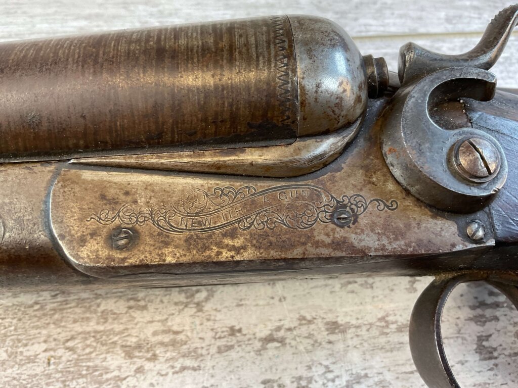 ITHACA DOUBLE BBL DAMASCUS 12 GA. SHOTGUN, JAMES EARL JONES "FAVORITES" COLLECTION #5-11059