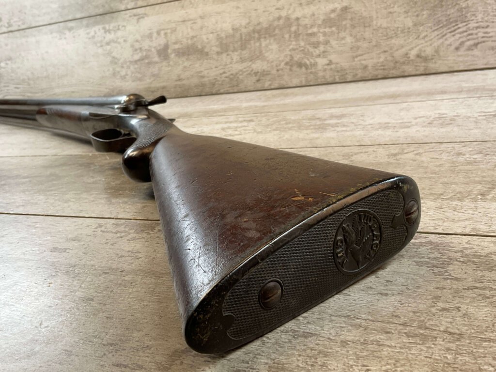 ITHACA DOUBLE BBL DAMASCUS 12 GA. SHOTGUN, JAMES EARL JONES "FAVORITES" COLLECTION #5-11059