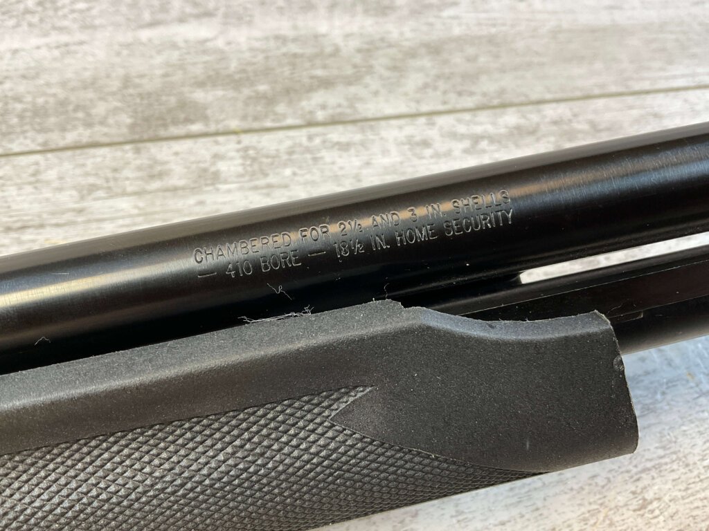 MOSSBERG 500E 3" SHELLS .410 GA. PUMP "HOME SECURITY" SHOTGUN, JAMES EARL JONES "FAVORITES" COLLECTION #5-11063