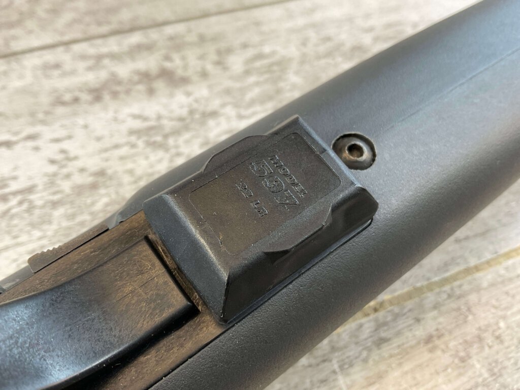 REMINGTON MODEL 597 .22LR SEMI AUTO RIFLE, JAMES EARL JONES "FAVORITES" COLLECTION #5-11062