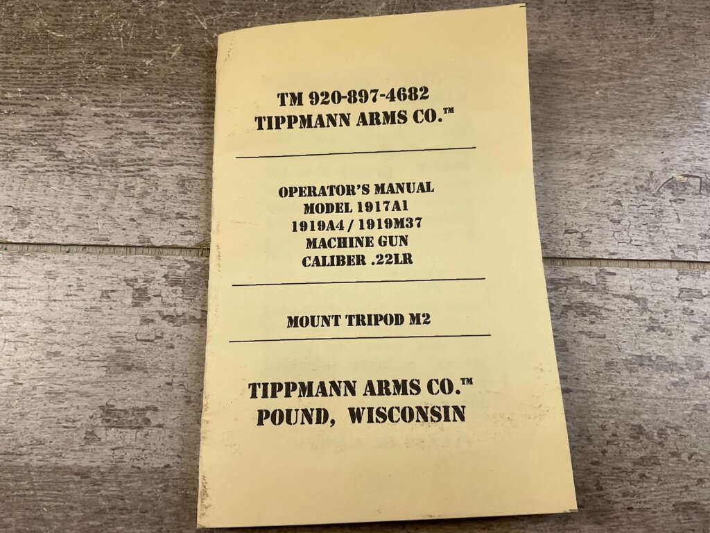 TIPPMANN ARMS CO 1919A4 MINIATURE 1/2 SCALE, .22LR SEMI AUTO FIREARM, JAMES EARL JONES "FAVORITES" COLLECTION, VERY RARE #5-11065