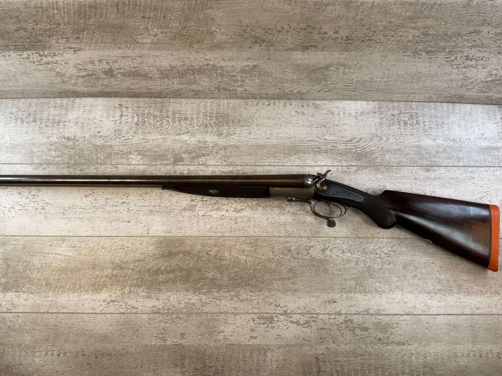 CHARLES BOSWELL 8GA. BLACK POWDER SXS DOUBLE BARREL DAMASCUS SHOTGUN, JAMES EARL JONES "FAVORITES" COLLECTION #5-11066