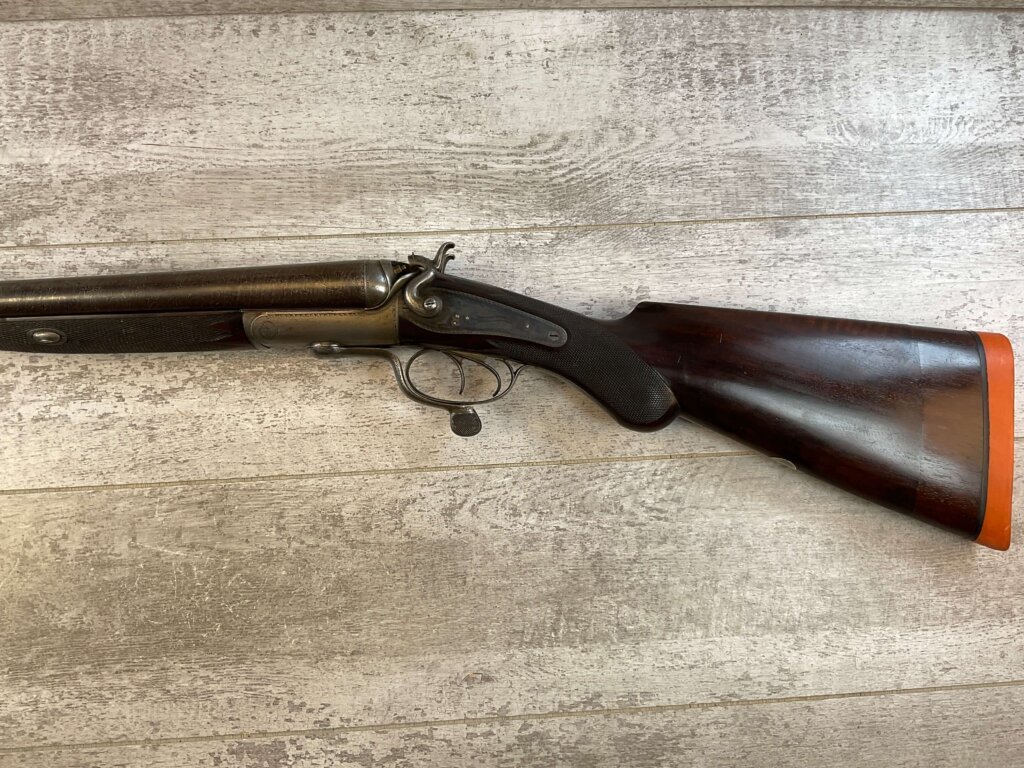 CHARLES BOSWELL 8GA. BLACK POWDER SXS DOUBLE BARREL DAMASCUS SHOTGUN, JAMES EARL JONES "FAVORITES" COLLECTION #5-11066