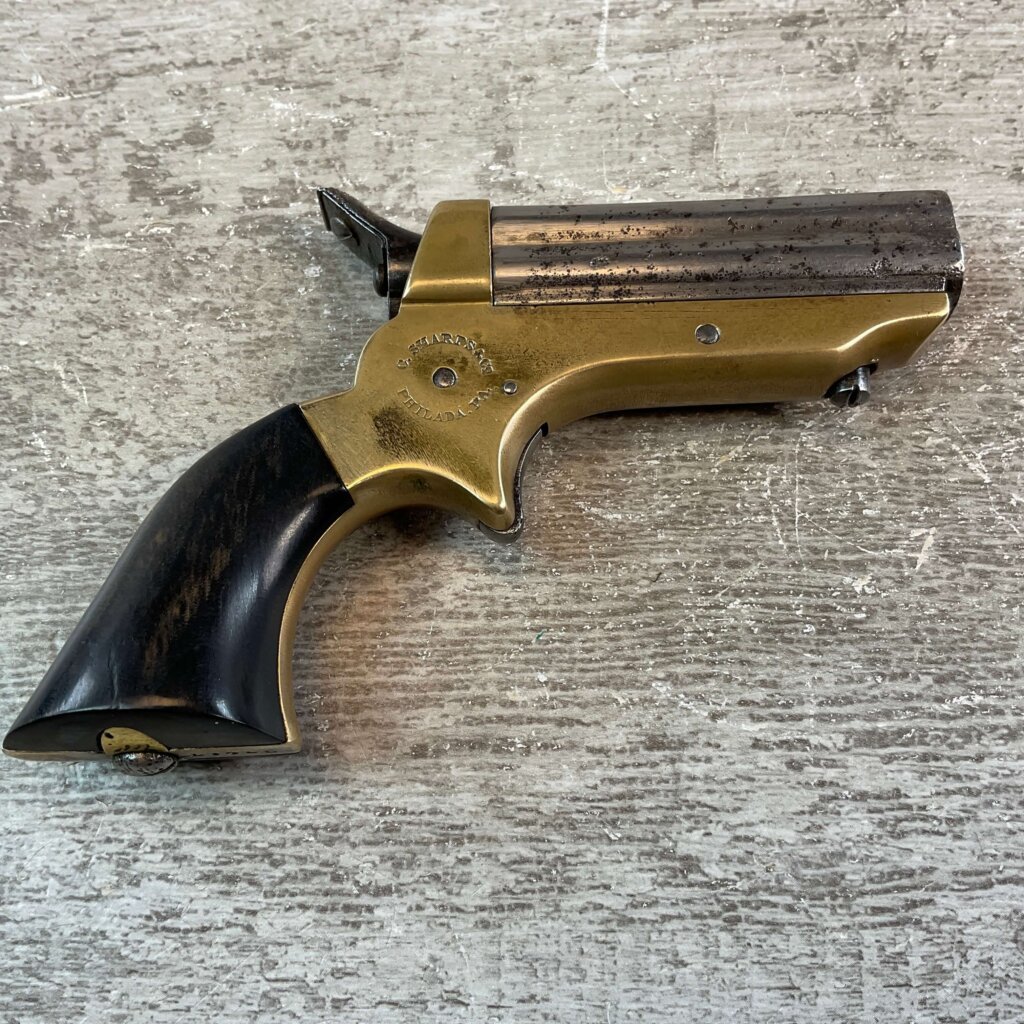 SHARPS 1859 .22 SHORT 4 BARREL PEPPERBOX PISTOL, JAMES EARL JONES COLLECTION, ANTIQUE #5-10918-PF