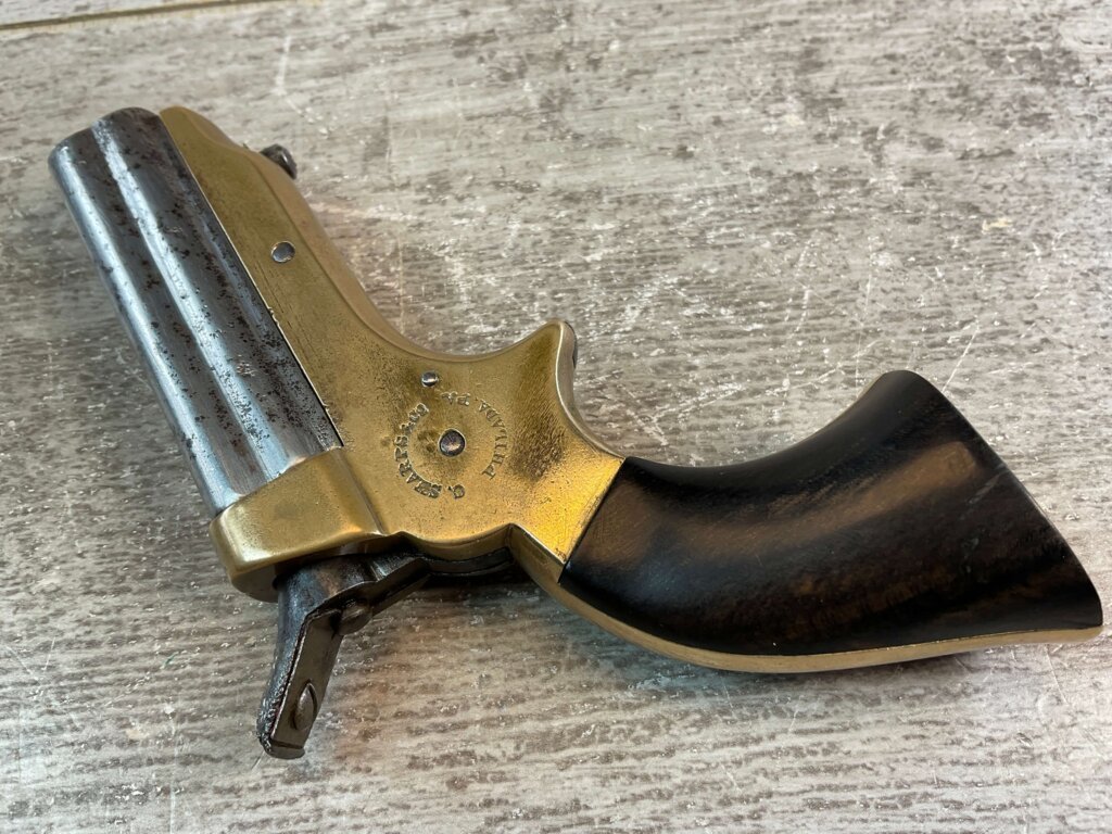 SHARPS 1859 .22 SHORT 4 BARREL PEPPERBOX PISTOL, JAMES EARL JONES COLLECTION, ANTIQUE #5-10918-PF