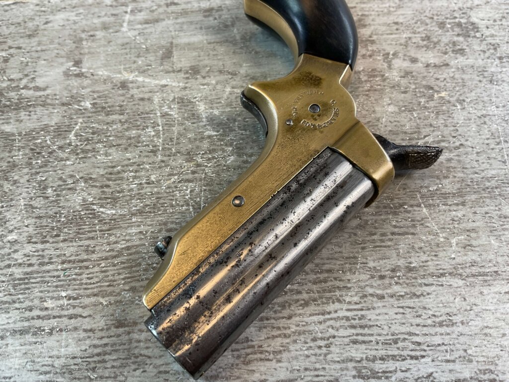 SHARPS 1859 .22 SHORT 4 BARREL PEPPERBOX PISTOL, JAMES EARL JONES COLLECTION, ANTIQUE #5-10918-PF