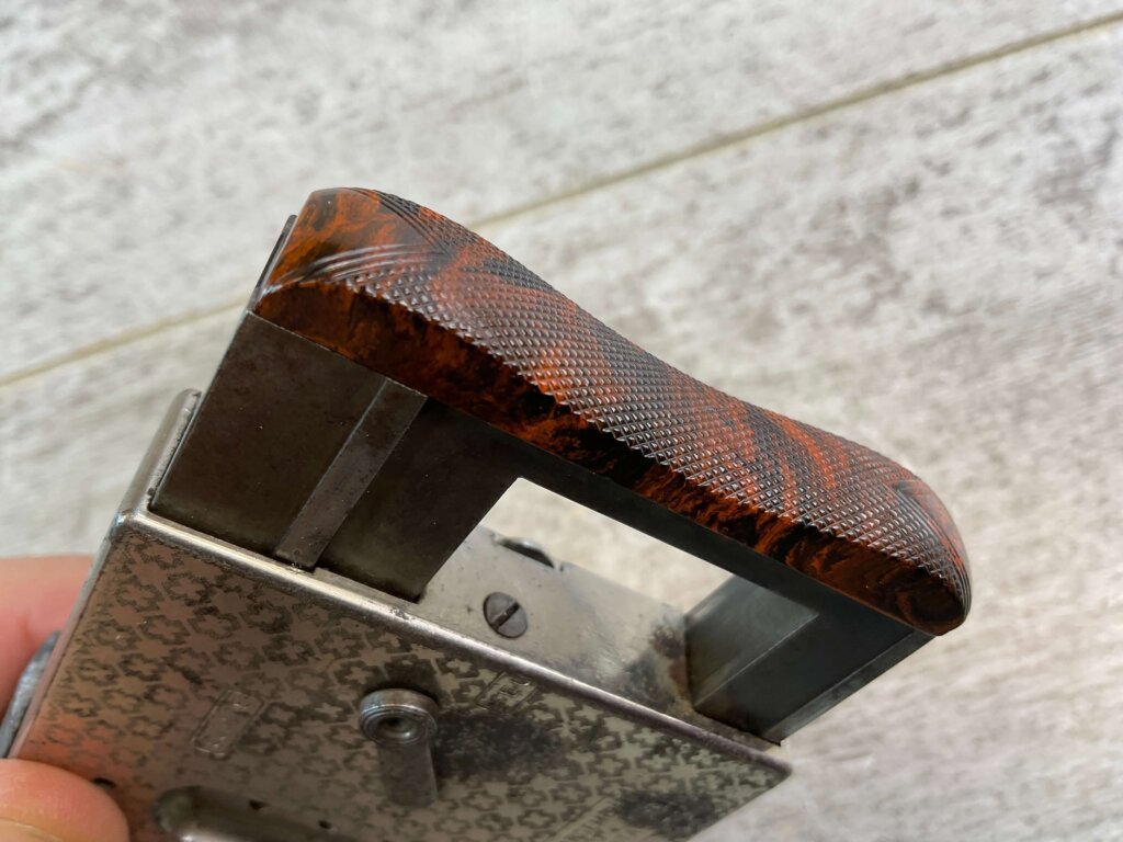 ETCHED FRANÇAISE D’ARMES DE ST. ETIENNE MITRAILLEUSE PALM SQUEEZER PISTOL, JAMES EARL JONES COLLECTION, ANTIQUE #5-10921-PF