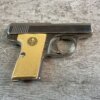 AUGUST MENZ LILIPUT MODEL 1927, 4.25MM NICKEL PLATED SEMI AUTO PISTOL, JAMES EARL JONES COLLECTION, RARE #5-10922-PF