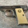 AUGUST MENZ LILIPUT MODEL 1927, 4.25MM NICKEL PLATED SEMI AUTO PISTOL, JAMES EARL JONES COLLECTION, RARE #5-10922-PF