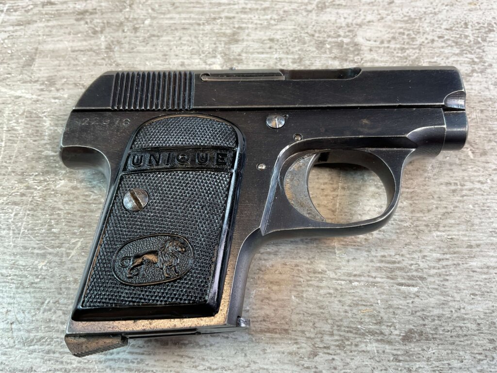 FRENCH UNIQUE MODEL 10 .25ACP VEST POCKET PISTOL, JAMES EARL JONES COLLECTION #5-10927-PF