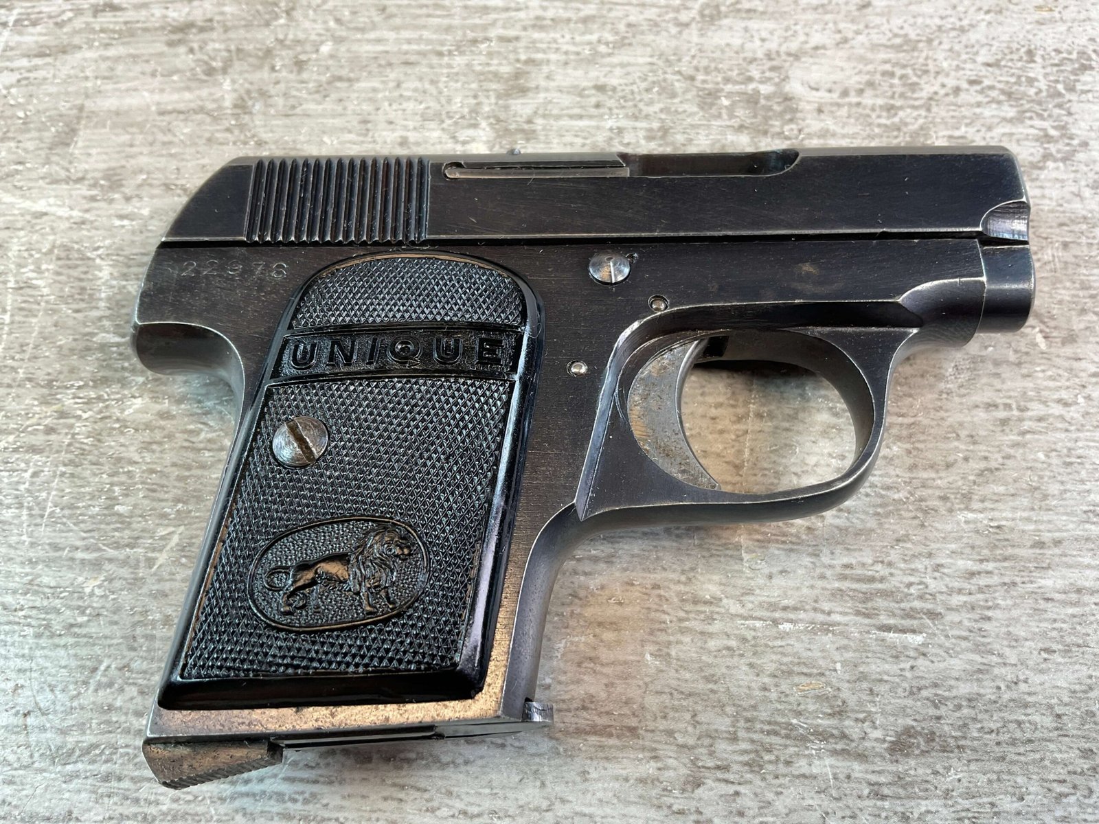 FRENCH UNIQUE MODEL 10 .25ACP VEST POCKET PISTOL - Checkpoint