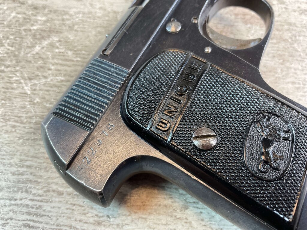 FRENCH UNIQUE MODEL 10 .25ACP VEST POCKET PISTOL, JAMES EARL JONES COLLECTION #5-10927-PF