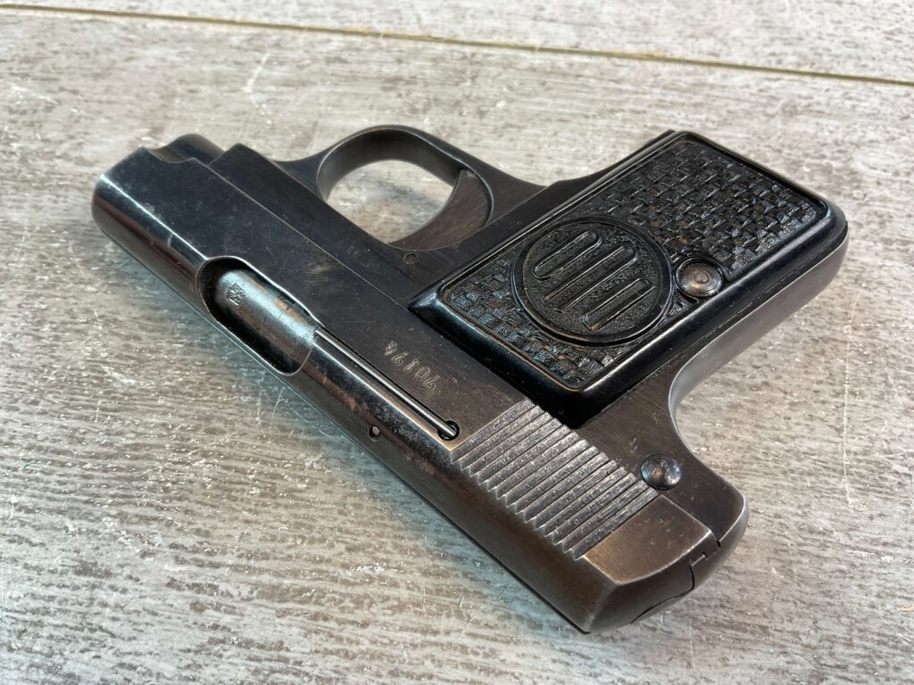 CZECH CZ DUO 6.35MM SEMI AUTO PISTOL RIG, 1943 MFR #6-02101-PF