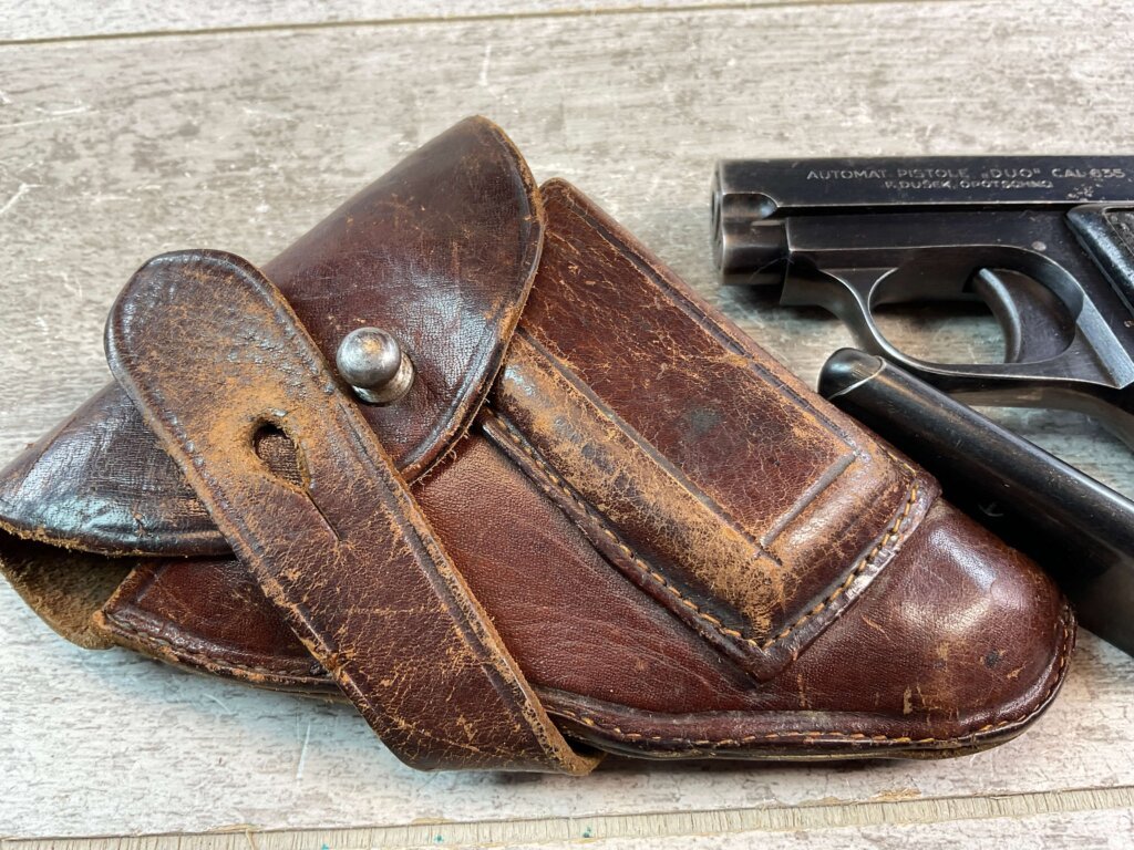 CZECH CZ DUO 6.35MM SEMI AUTO PISTOL RIG, 1943 MFR #6-02101-PF
