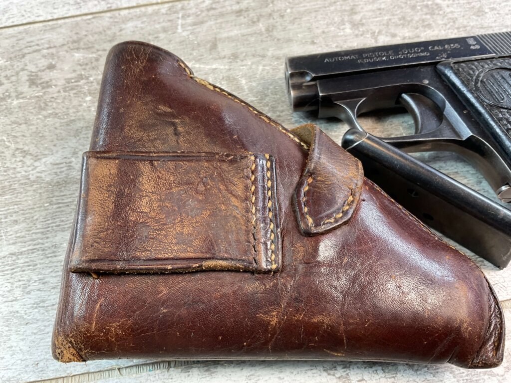 CZECH CZ DUO 6.35MM SEMI AUTO PISTOL RIG, 1943 MFR #6-02101-PF