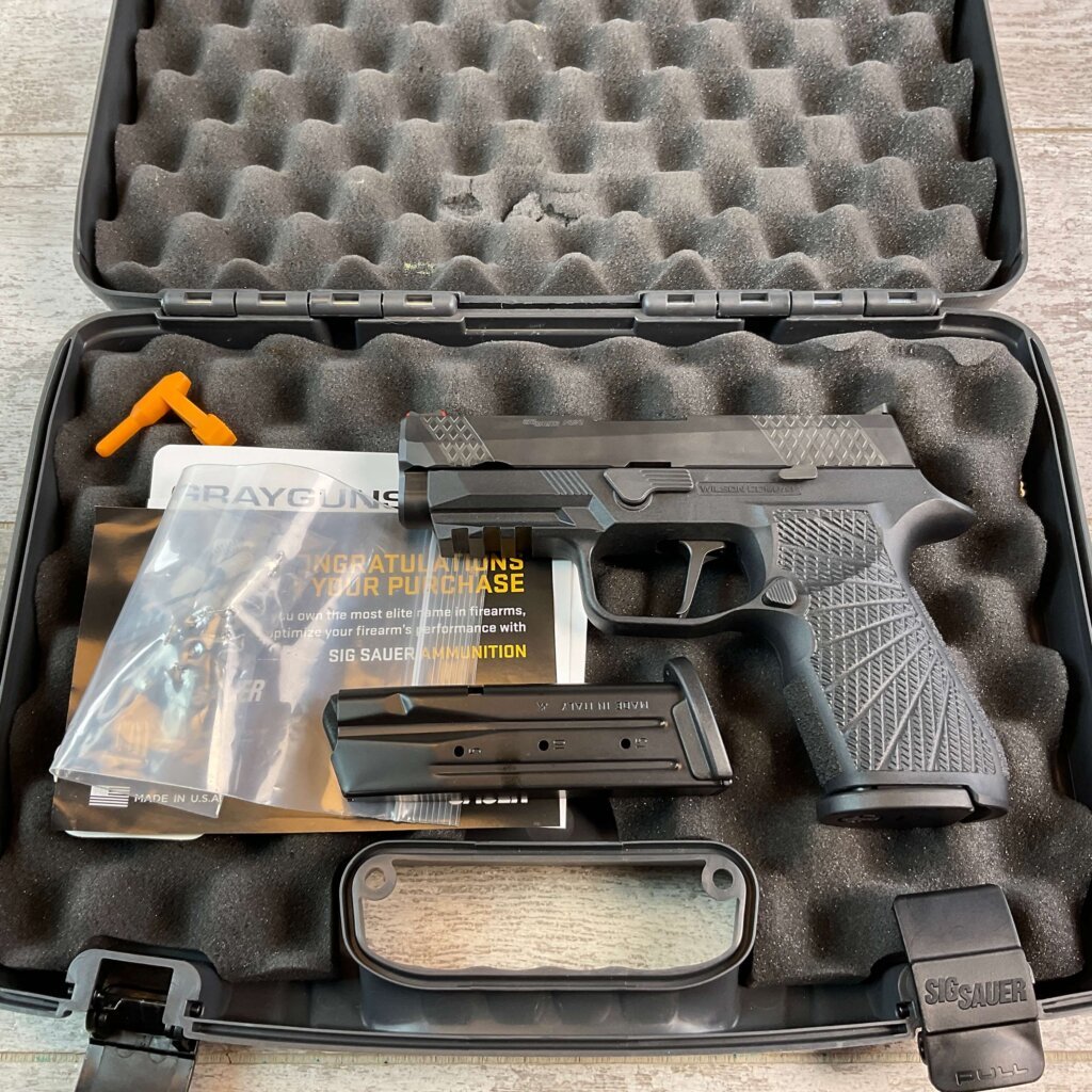 SIG SAUER/WILSON COMBAT WCP320 COMPACT 9MM PISTOL BLACK, NIB #6-02102-PF