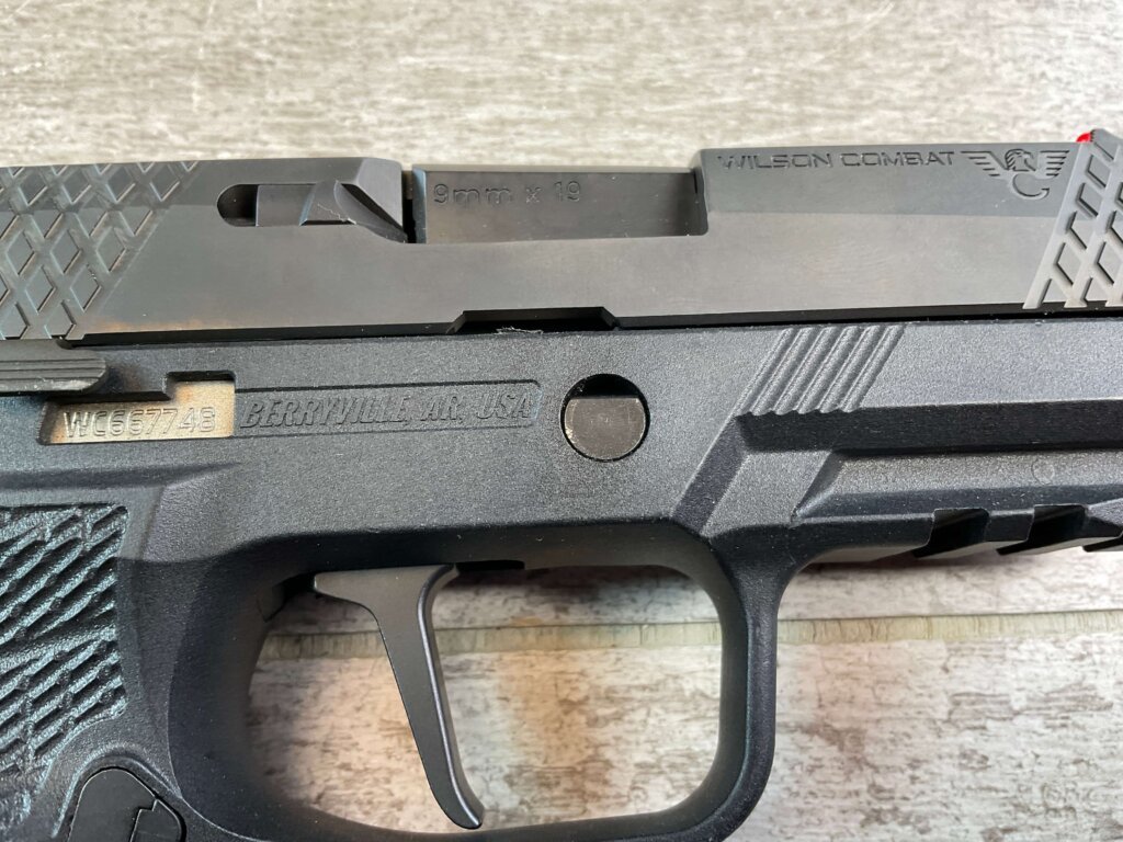 SIG SAUER/WILSON COMBAT WCP320 COMPACT 9MM PISTOL BLACK, NIB #6-02102-PF