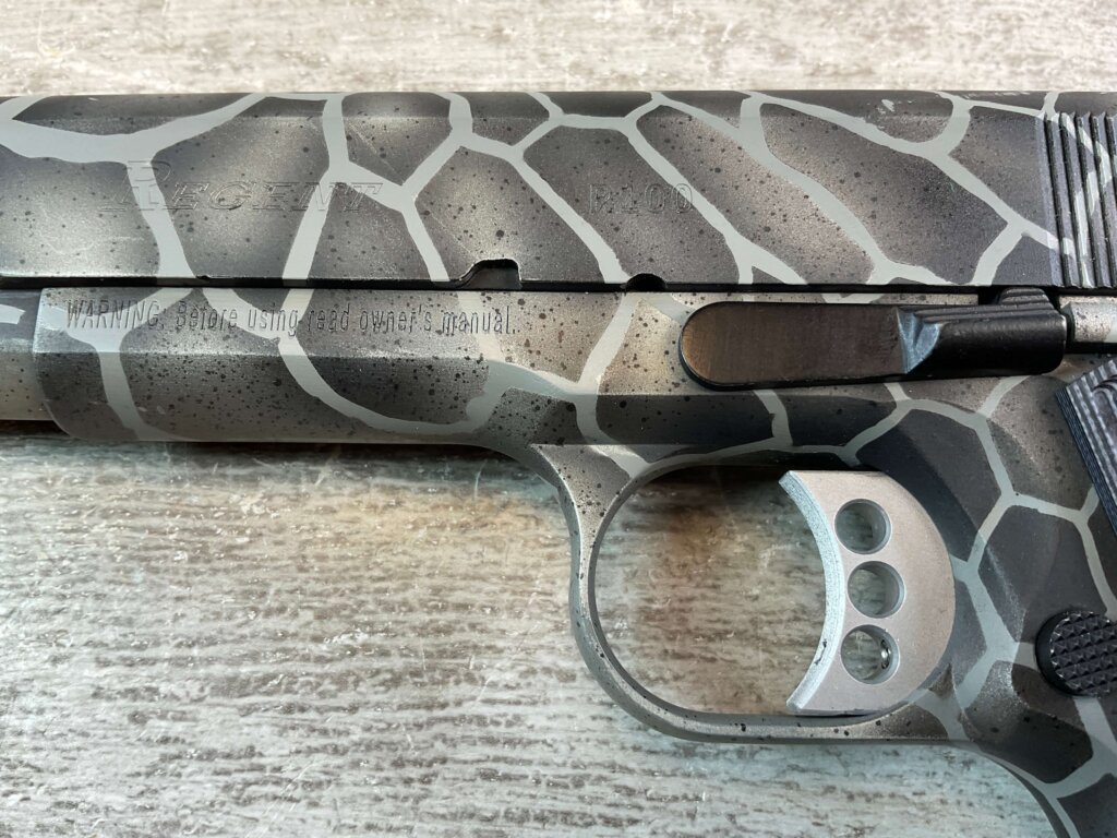 TISAS REGENT R100 1911 CUSTOM CAMO .45 ACP SEMI AUTO PISTOL, LIKE NEW #6-02104-PF