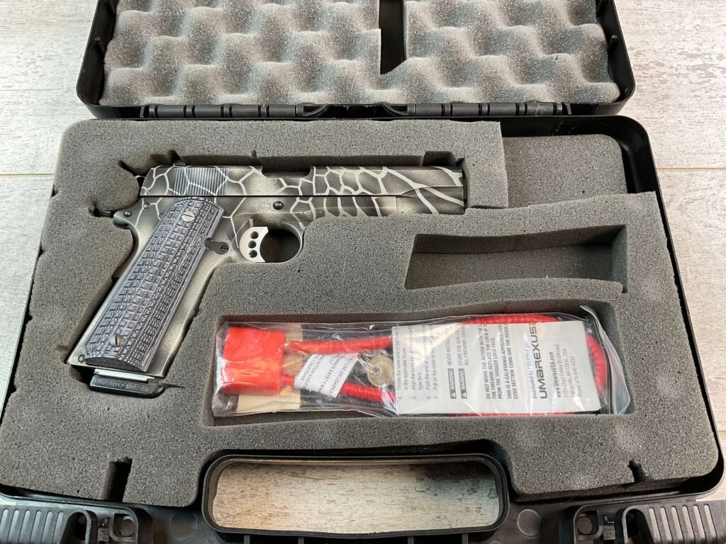 TISAS REGENT R100 1911 CUSTOM CAMO .45 ACP SEMI AUTO PISTOL, LIKE NEW #6-02104-PF