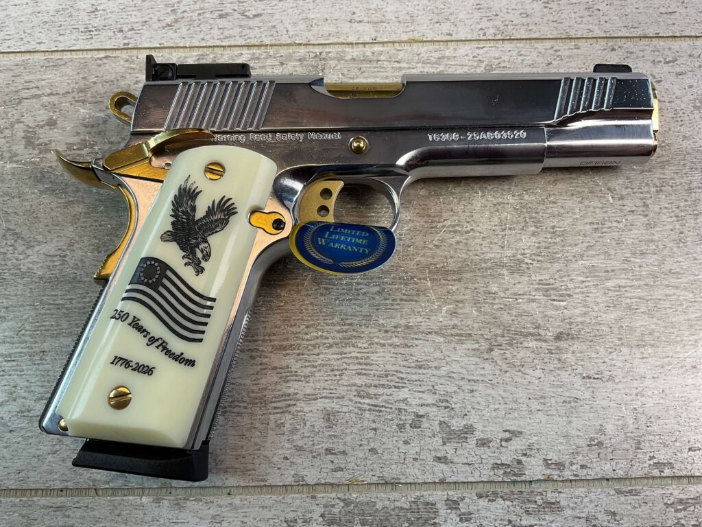 EAA GIRSAN MC1911 250TH ANNIVERSARY OF FREEDOM .45 ACP SEMI AUTO PISTOL, NIB #6-02105-PF