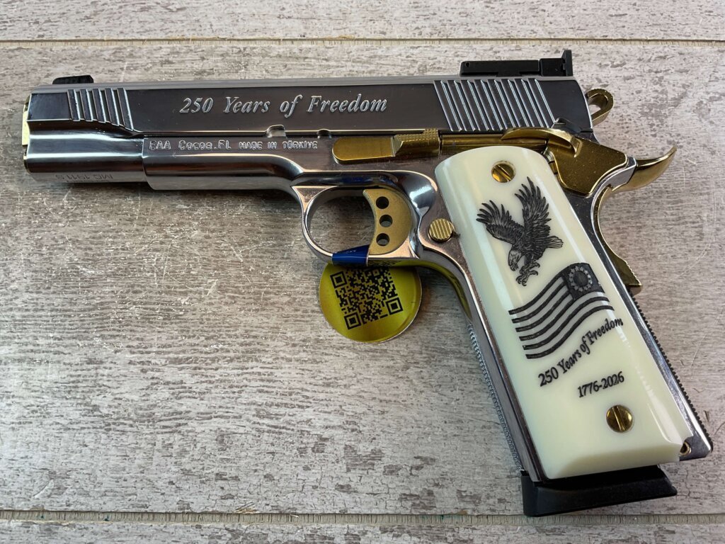 EAA GIRSAN MC1911 250TH ANNIVERSARY OF FREEDOM .45 ACP SEMI AUTO PISTOL, NIB #6-02105-PF