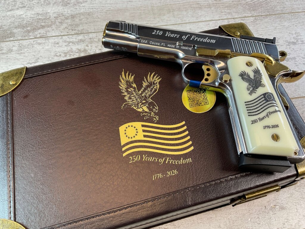 EAA GIRSAN MC1911 250TH ANNIVERSARY OF FREEDOM .45 ACP SEMI AUTO PISTOL, NIB #6-02105-PF