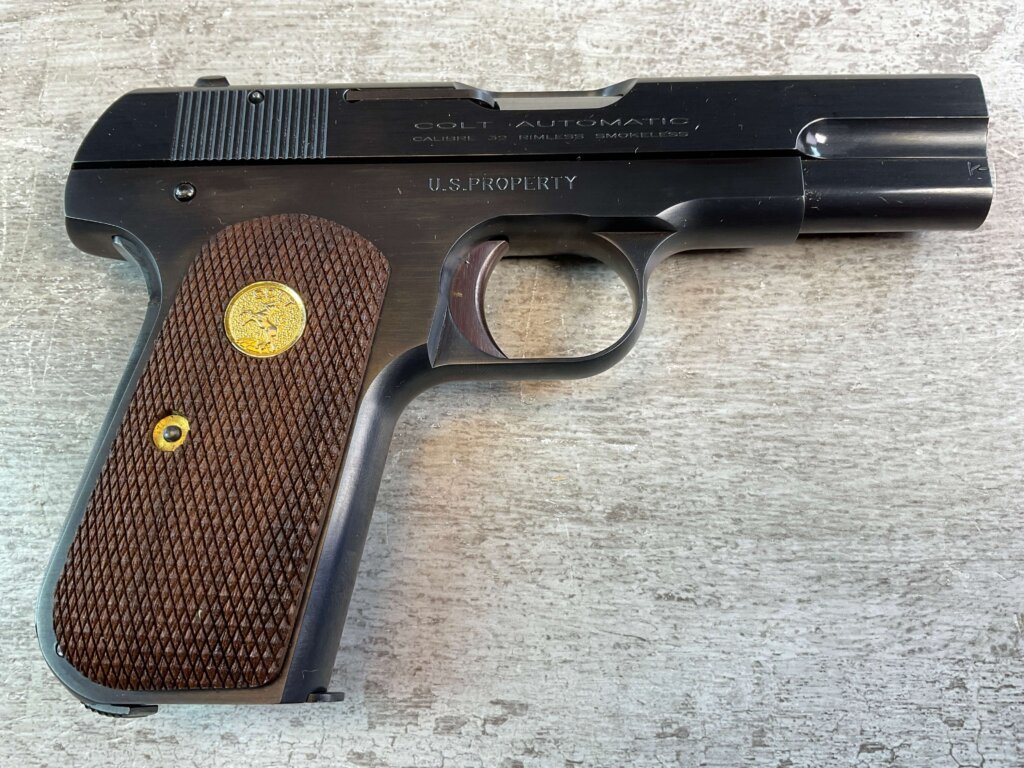 US ARMAMENT MFG, COLT 1903 POCKET HAMMERLESS .32ACP SEMI AUTO PISTOL, NOS #6-02109-PF