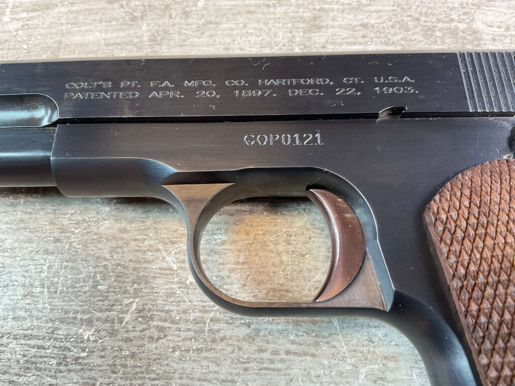 US ARMAMENT MFG, COLT 1903 POCKET HAMMERLESS .32ACP SEMI AUTO PISTOL, NOS #6-02109-PF