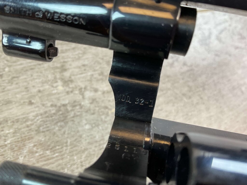 SMITH & WESSON .38S&W DA 32-1 TERRIER MODEL REVOLVER, MINTY IN ORIGINAL BOX #6-02113-PF