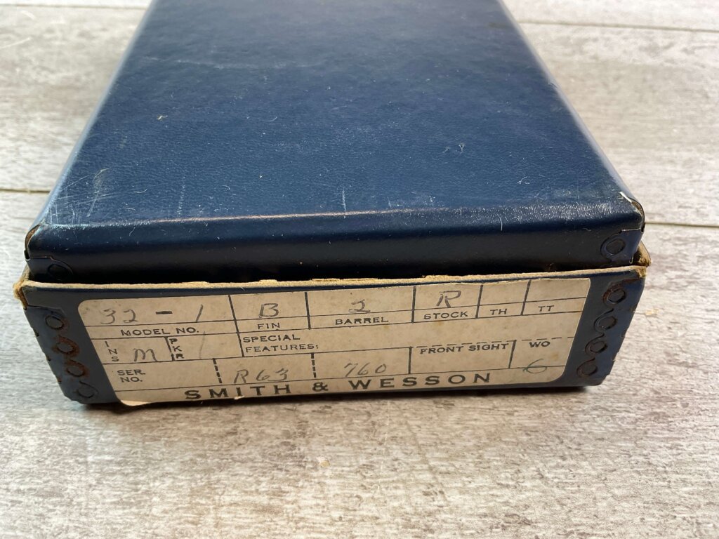 SMITH & WESSON .38S&W DA 32-1 TERRIER MODEL REVOLVER, MINTY IN ORIGINAL BOX #6-02113-PF