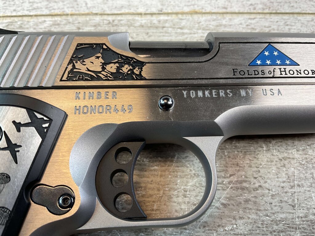 CNC KIMBER 1911 FOLDS OF HONOR COLLECTABLE 45 ACP SEMI AUTO PISTOL, NEW #6-02114-PF