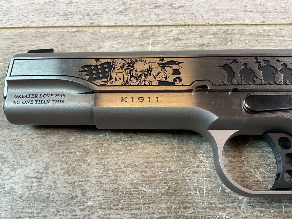 CNC KIMBER 1911 FOLDS OF HONOR COLLECTABLE 45 ACP SEMI AUTO PISTOL, NEW #6-02114-PF