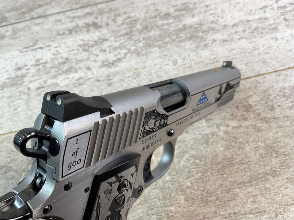 CNC KIMBER 1911 FOLDS OF HONOR COLLECTABLE 45 ACP SEMI AUTO PISTOL, NEW #6-02114-PF