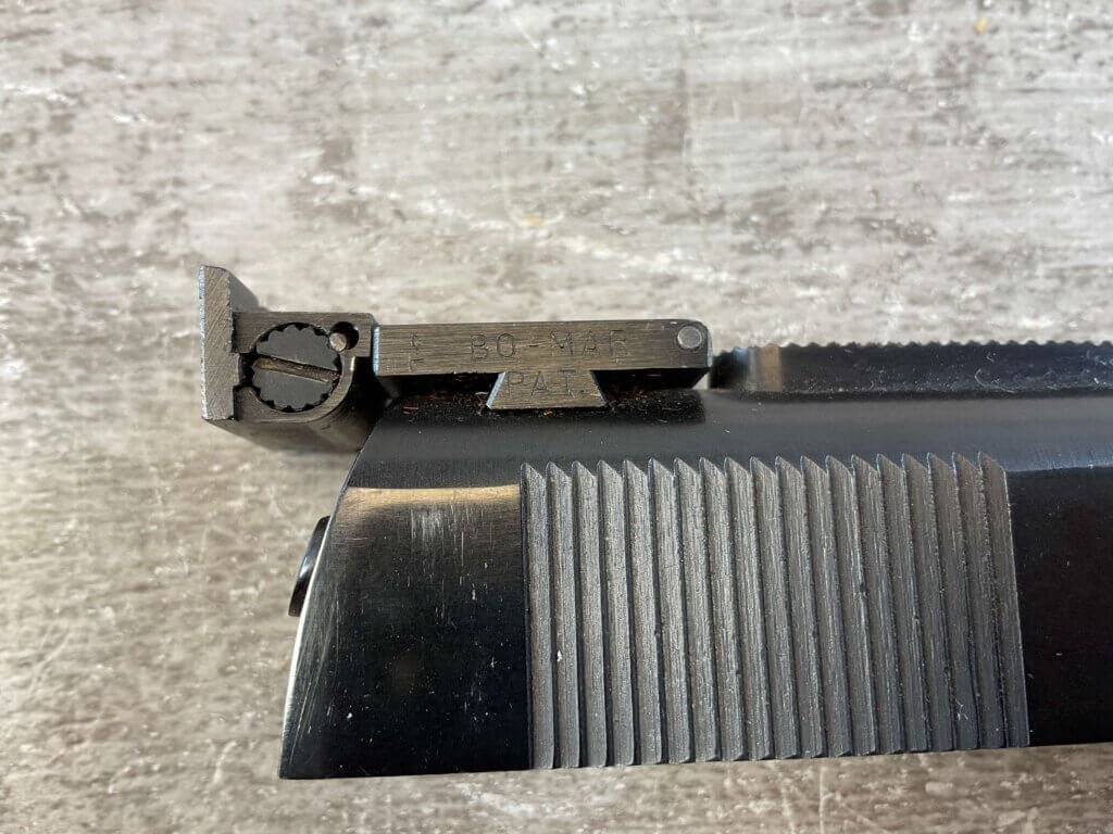 COLT WWII SLIDE & NM BARREL W/TARGET SIGHTS, JAMES EARL JONES COLLECTION #5-11672