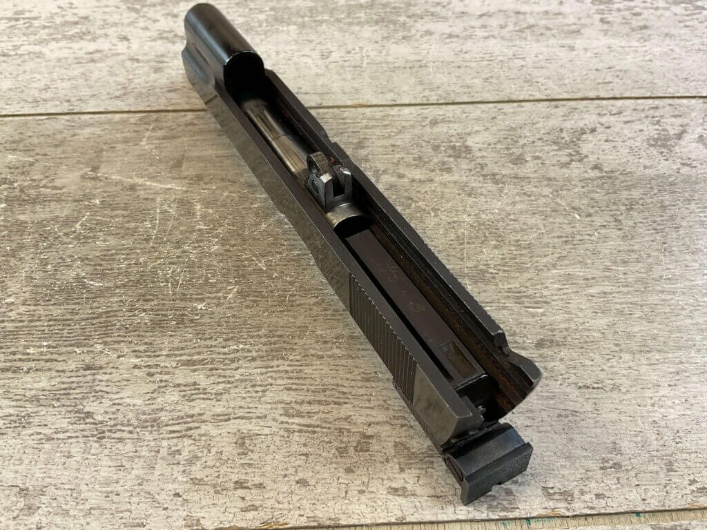 COLT WWII SLIDE & NM BARREL W/TARGET SIGHTS, JAMES EARL JONES COLLECTION #5-11672