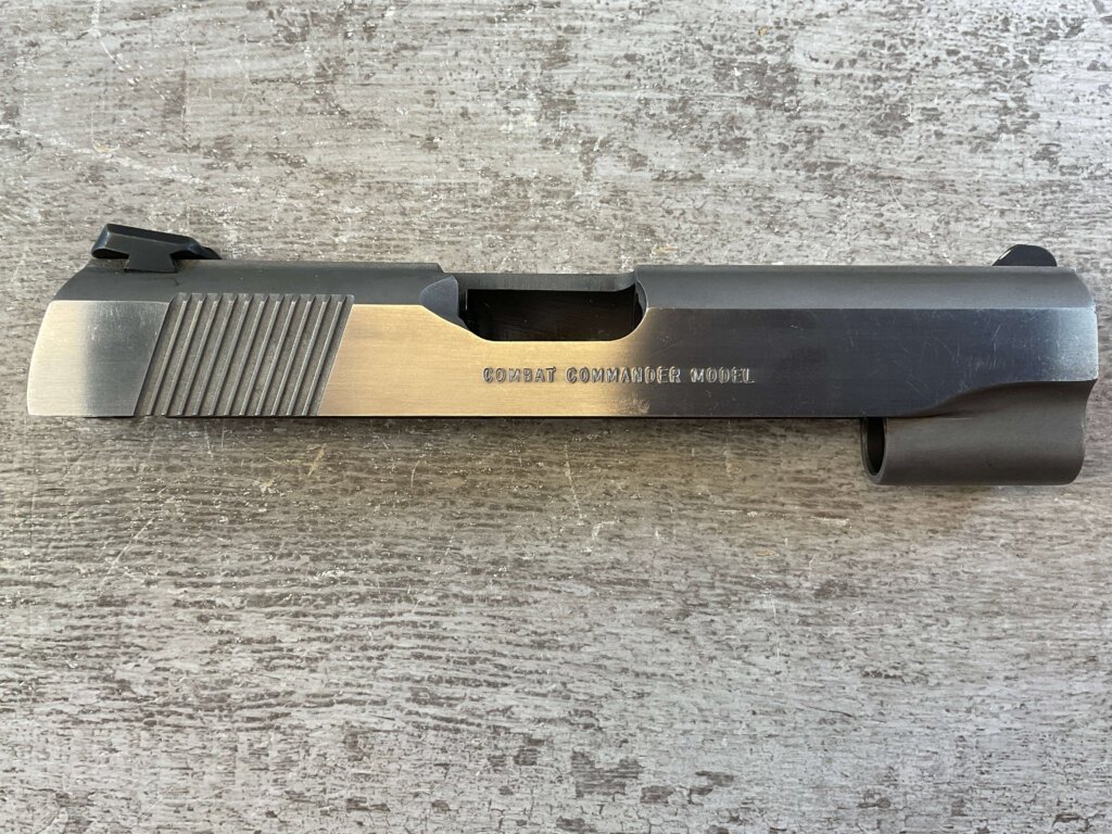 COLT MK IV SERIES 80 COMBAT COMMANDER MODEL 1911 STAINLESS STEEL SLIDE, JAMES EARL JONES COLLECTION #5-11679