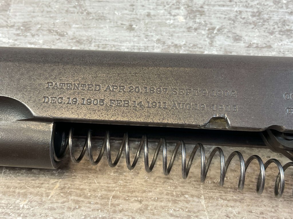 COLT WWI SLIDE W/ WWII SPRINGFIELD BBL, JAMES EARL JONES COLLECTION #5-11684