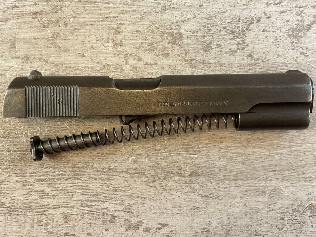 COLT WWI SLIDE W/ WWII SPRINGFIELD BBL, JAMES EARL JONES COLLECTION #5-11684