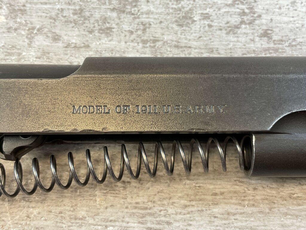 COLT WWI SLIDE W/ WWII SPRINGFIELD BBL, JAMES EARL JONES COLLECTION #5-11684