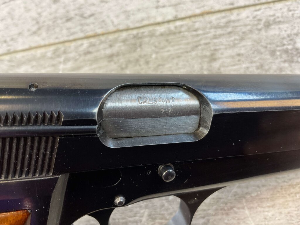 BROWNING HI POWER MADE IN BELGIUM .9MM SEMI AUTO PISTOL, 1971 MFR #6-02118