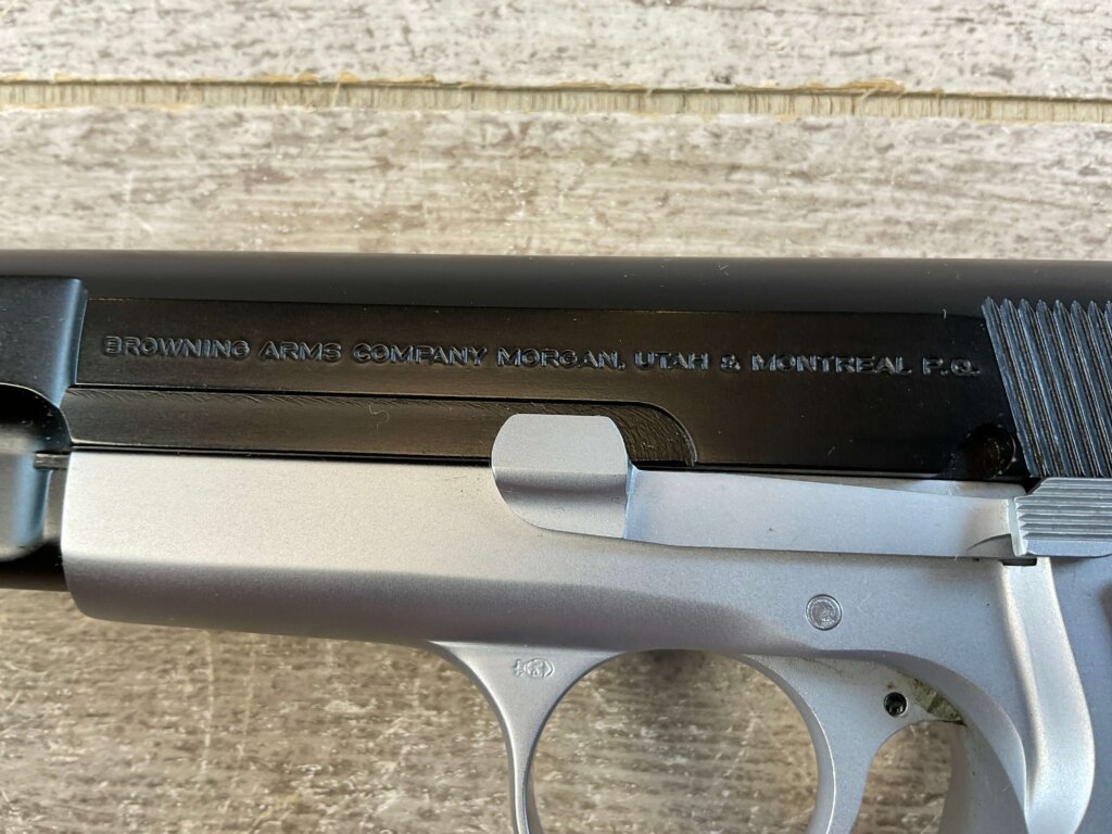 BROWNING HI POWER MADE IN BELGIUM .40 CAL SEMI AUTO PISTOL, MINTY #6-02120