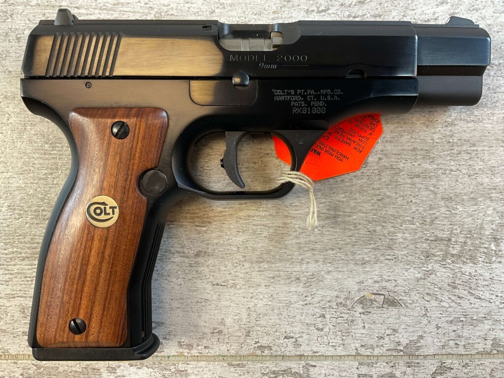 COLT ALL AMERICAN MODEL 2000 FIRST EDITION 9MM SEMI AUTO PISTOL, ORIGINAL BOX & RARE #6-02119