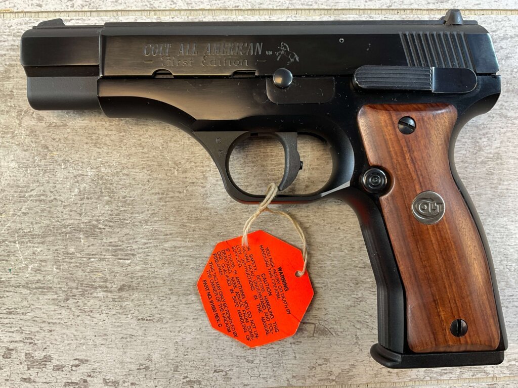 COLT ALL AMERICAN MODEL 2000 FIRST EDITION 9MM SEMI AUTO PISTOL, ORIGINAL BOX & RARE #6-02119
