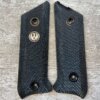 RUGER MK II BLACK PLASTIC CHECKERED GRIPS #6-02201