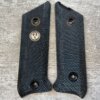 RUGER MK II BLACK PLASTIC CHECKERED GRIPS #6-02201
