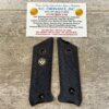 RUGER MK II .22 BLACK PLASTIC CHECKERED GRIPS #6-02202