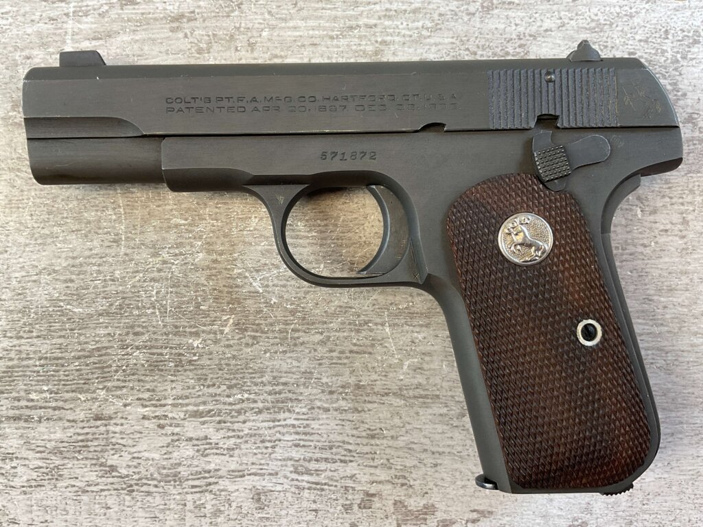 COLT 1903 POCKET HAMMERLESS .32 AUTO SEMI AUTO GENERAL OFFICERS PISTOL, US PROPERTY MARKED #6-02121