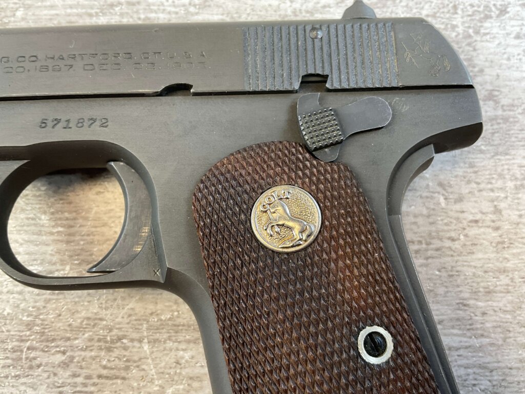 COLT 1903 POCKET HAMMERLESS .32 AUTO SEMI AUTO GENERAL OFFICERS PISTOL, US PROPERTY MARKED #6-02121