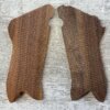 GERMAN LUGER P08 NON-MATCHING REPRODUCTION GRIPS, JAMES EARL JONES COLLECTION #5-11619