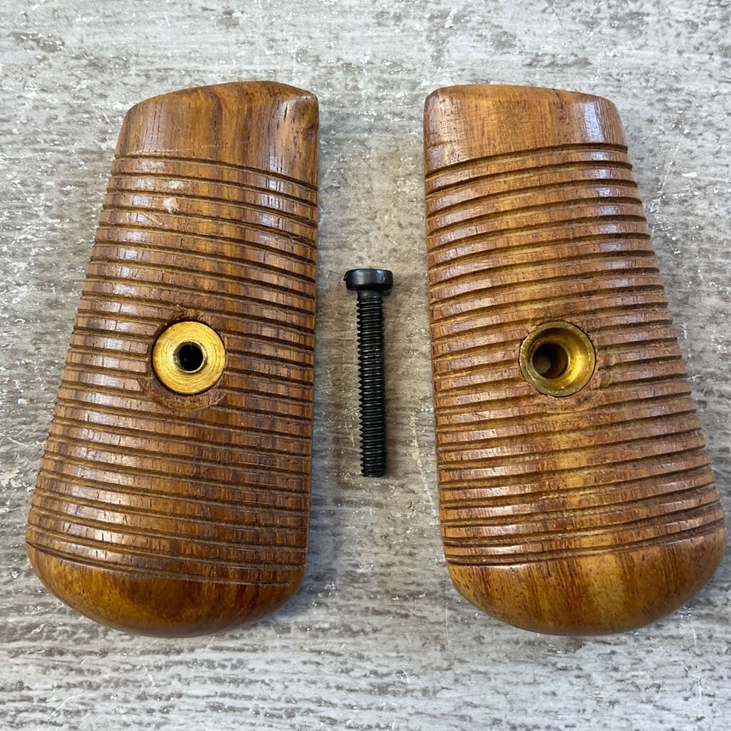 MAUSER C96 BOLO WOODEN REPRODUCTION GRIPS, JAMES EARL JONES COLLECTION #5-11629